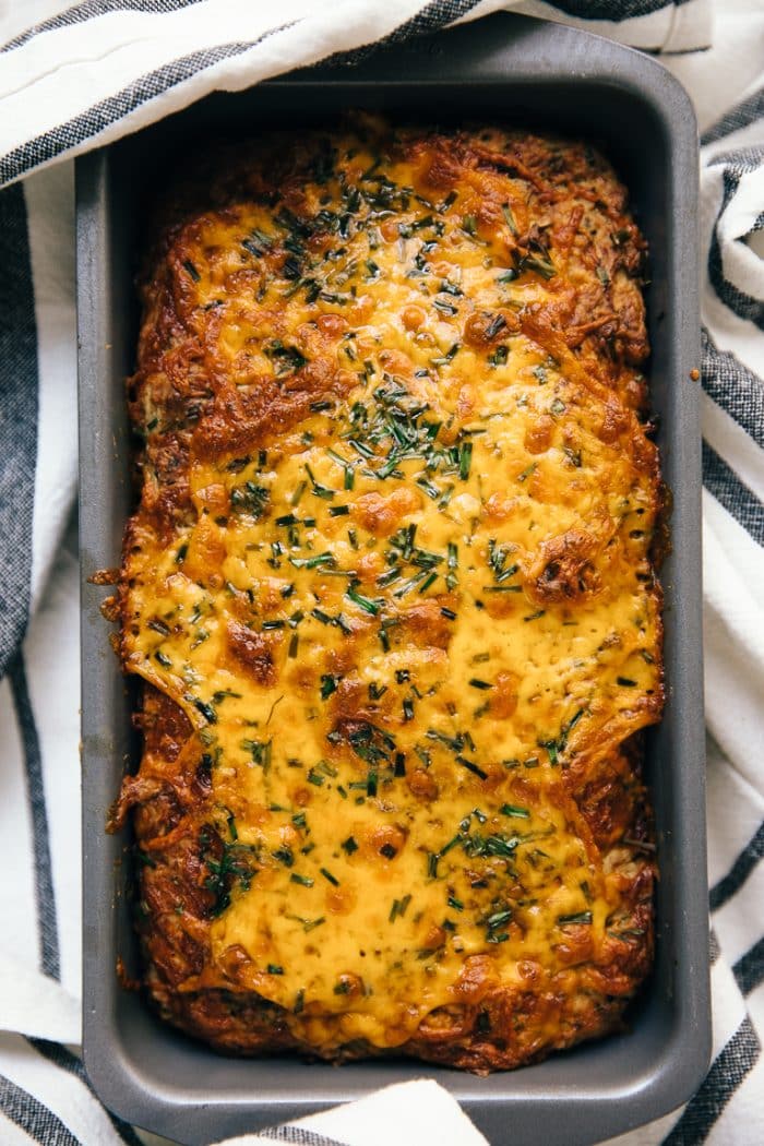 Baked cheesy zucchini bread