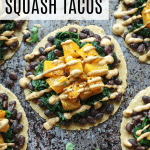 Butternut Squash Tacos pinterest pin image