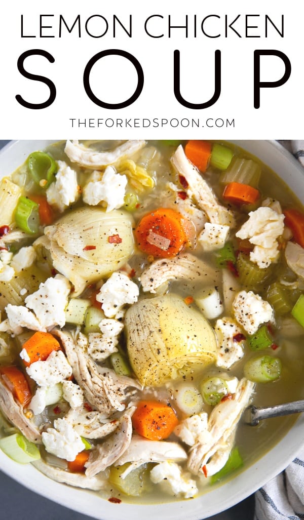 Lemon Chicken Soup Recipe - The Forked Spoon