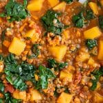 Vegetarian Lentil Stew with Butternut Squash and Chipotle Peppers (Easy One-Pot Recipe) Pinterest Collage