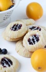 Blueberry Lemon Thumbprint Cookies
