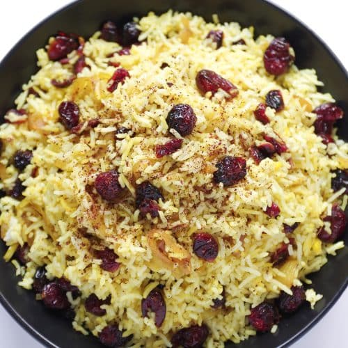 Persian Cranberry Rice Pilaf