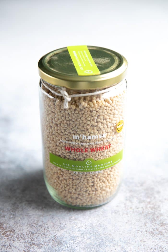 a jar of couscous