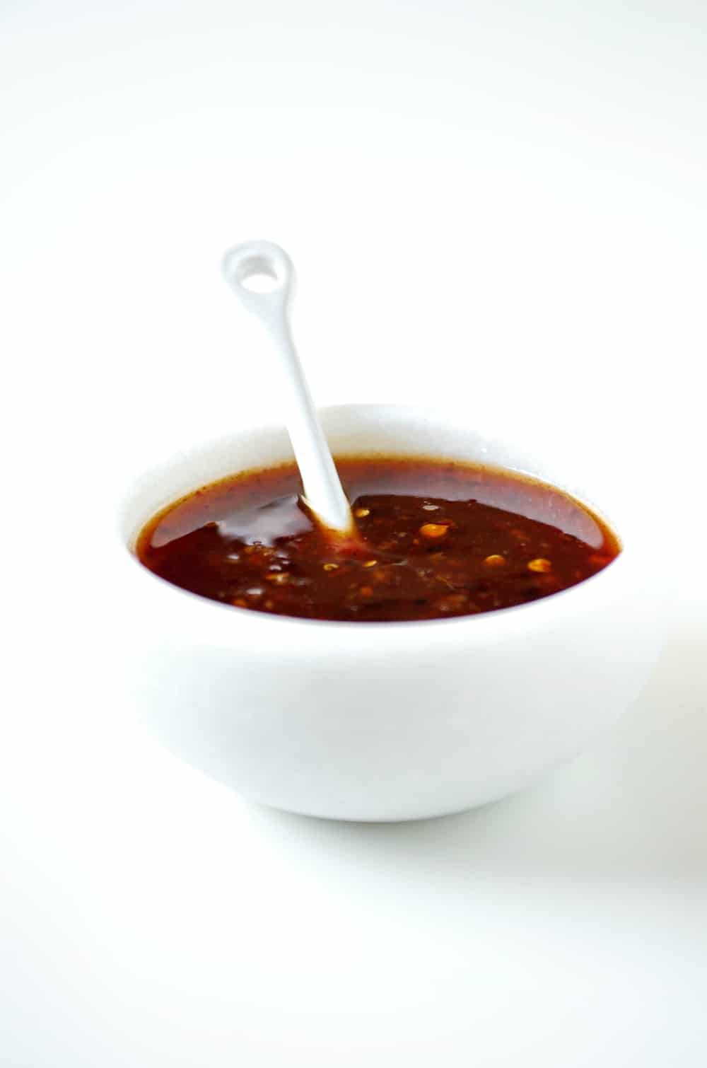 A bowl of Thai sweet chili sauce