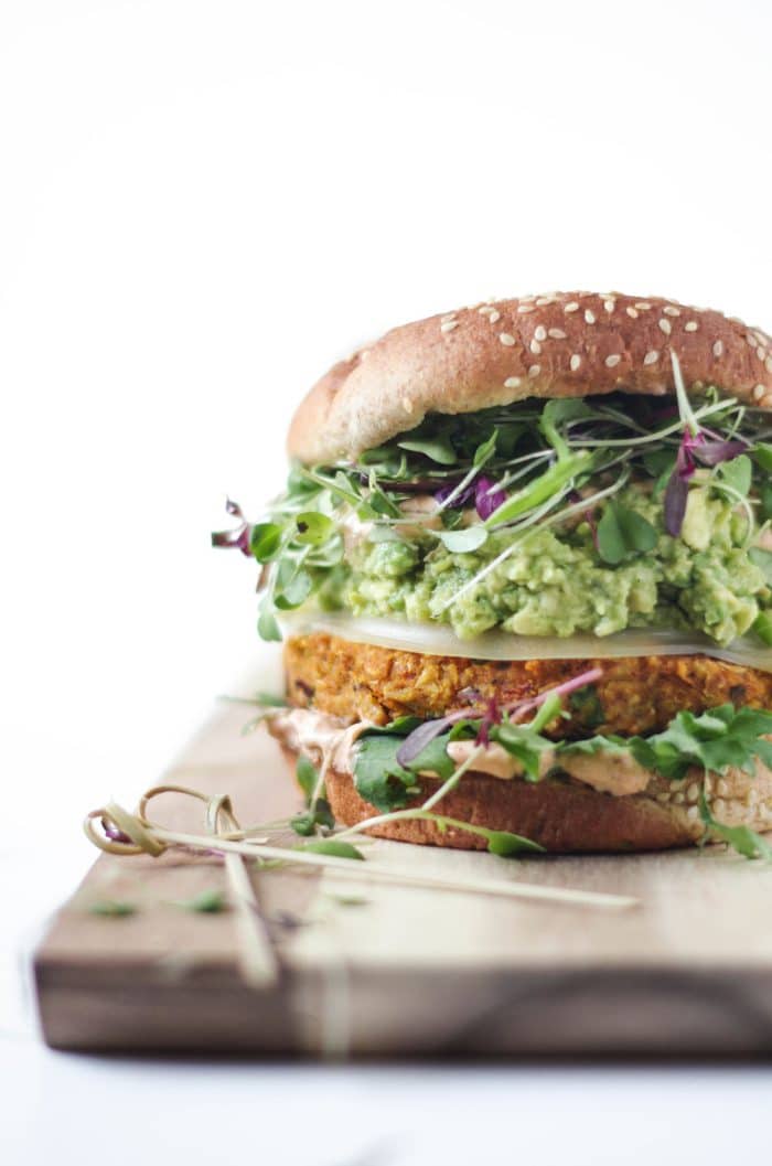 Chipotle Pumpkin Veggie Burgers