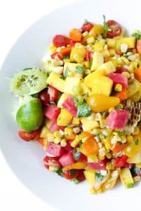 Mango, Watermelon + Corn Salad