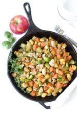 Autumn Chicken Skillet with Apples and Sweet Potatoes