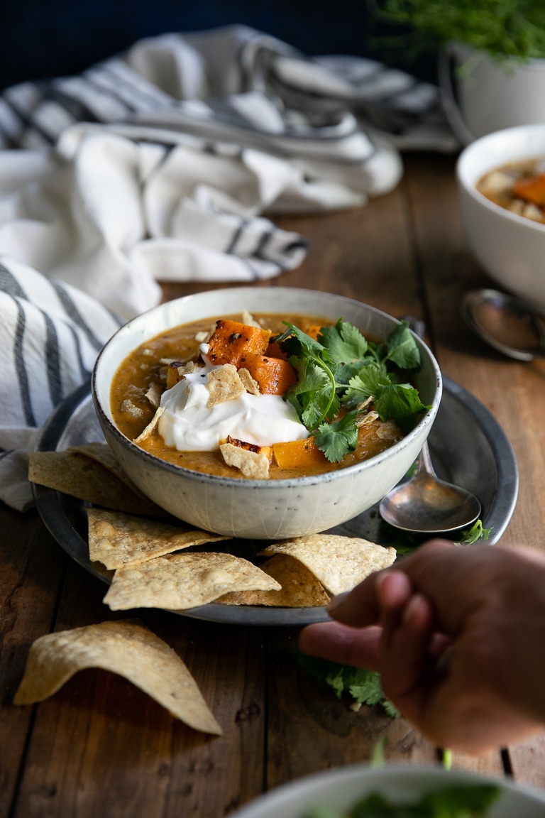 Vegetarian Butternut Squash Black Bean Soup