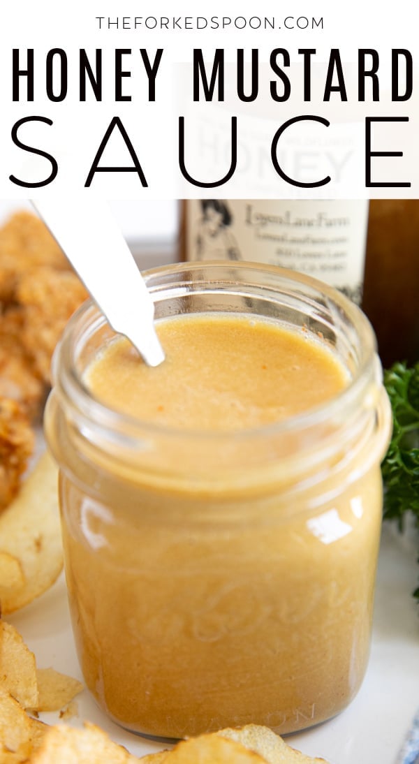 Easy Honey Mustard Sauce Pinterest Pin Collage Image