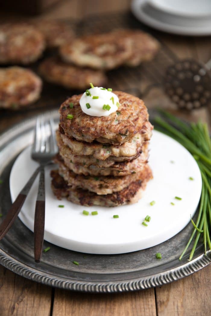 Irish Corned Beef Potato Pancakes