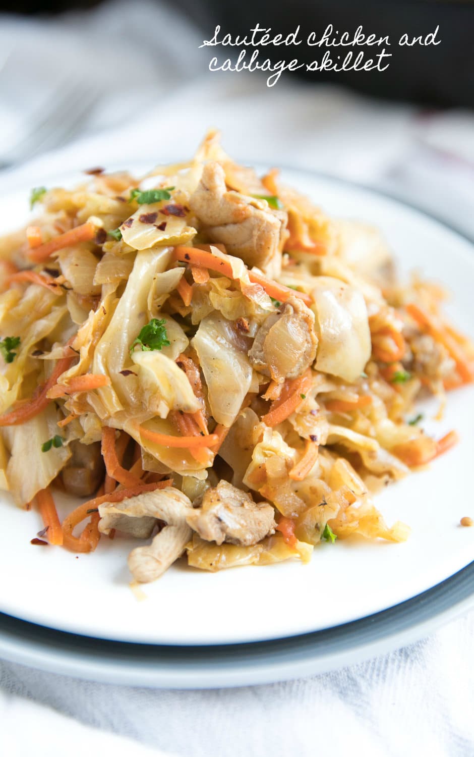 Sauteed Chicken And Cabbage Skillet The Forked Spoon
