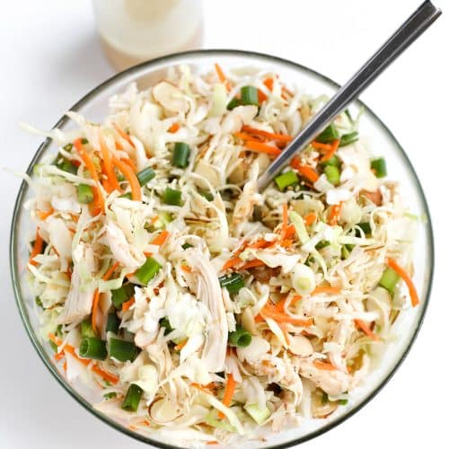 Chicken and Cabbage Salad with Light Sesame Vinaigrette