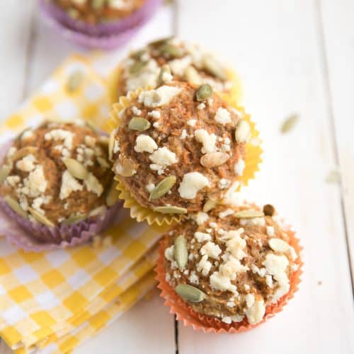 Carrot Cake Muffins with Streusel Topping