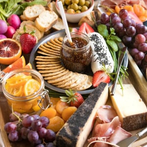 Beautiful Autumn Cheese Board (Vegetarian)