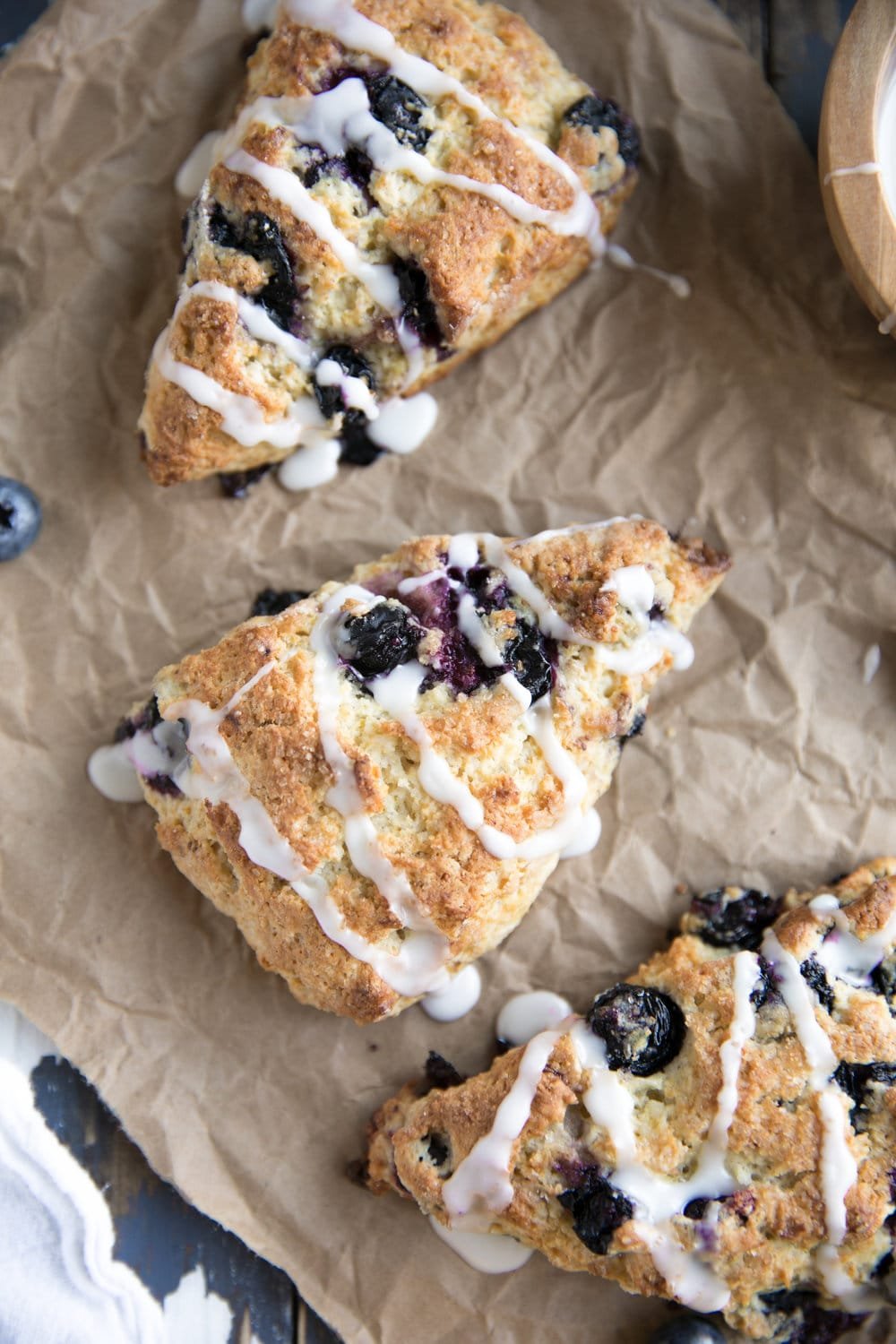 A blueberry scone
