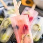 homemade fruit popsicles pinterest pin image
