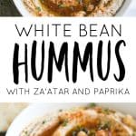 white bean hummus long pin