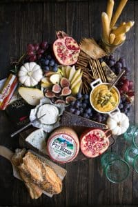 Beautiful Autumn Cheese Board (Vegetarian)