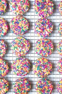 Rainbow Confetti Cookies