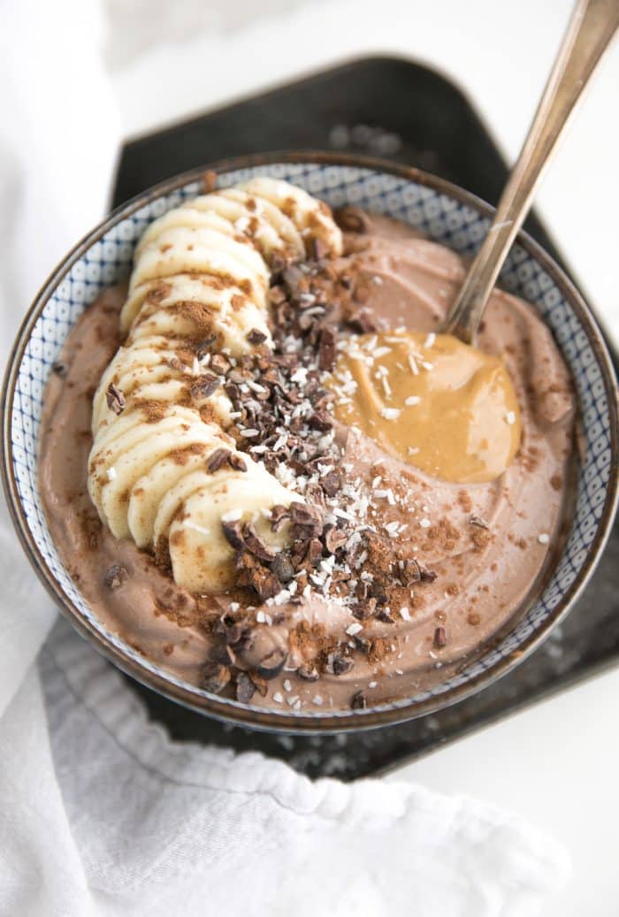 Cocoa Banana Yogurt with Coconut