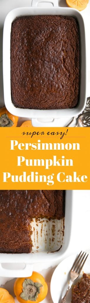 Persimmon Pumpkin Pudding Cake