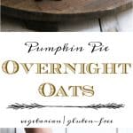 overnight oats with healthy tasting pumpkin pie yogurt in a jar