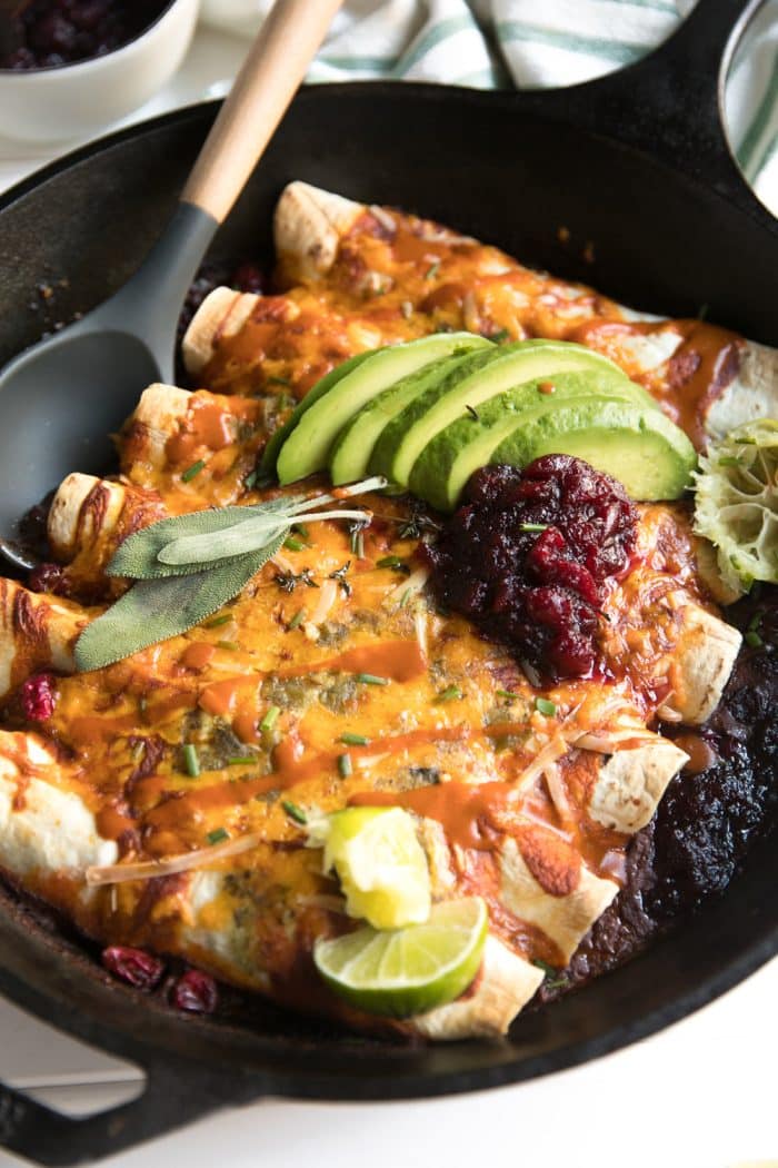 Thanksgiving Leftover Enchiladas