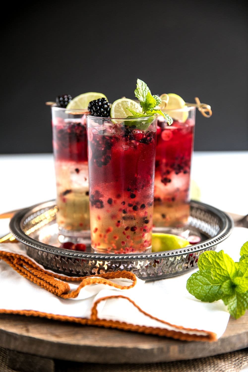 Blackberry Cranberry Moscow Mule - The Forked Spoon