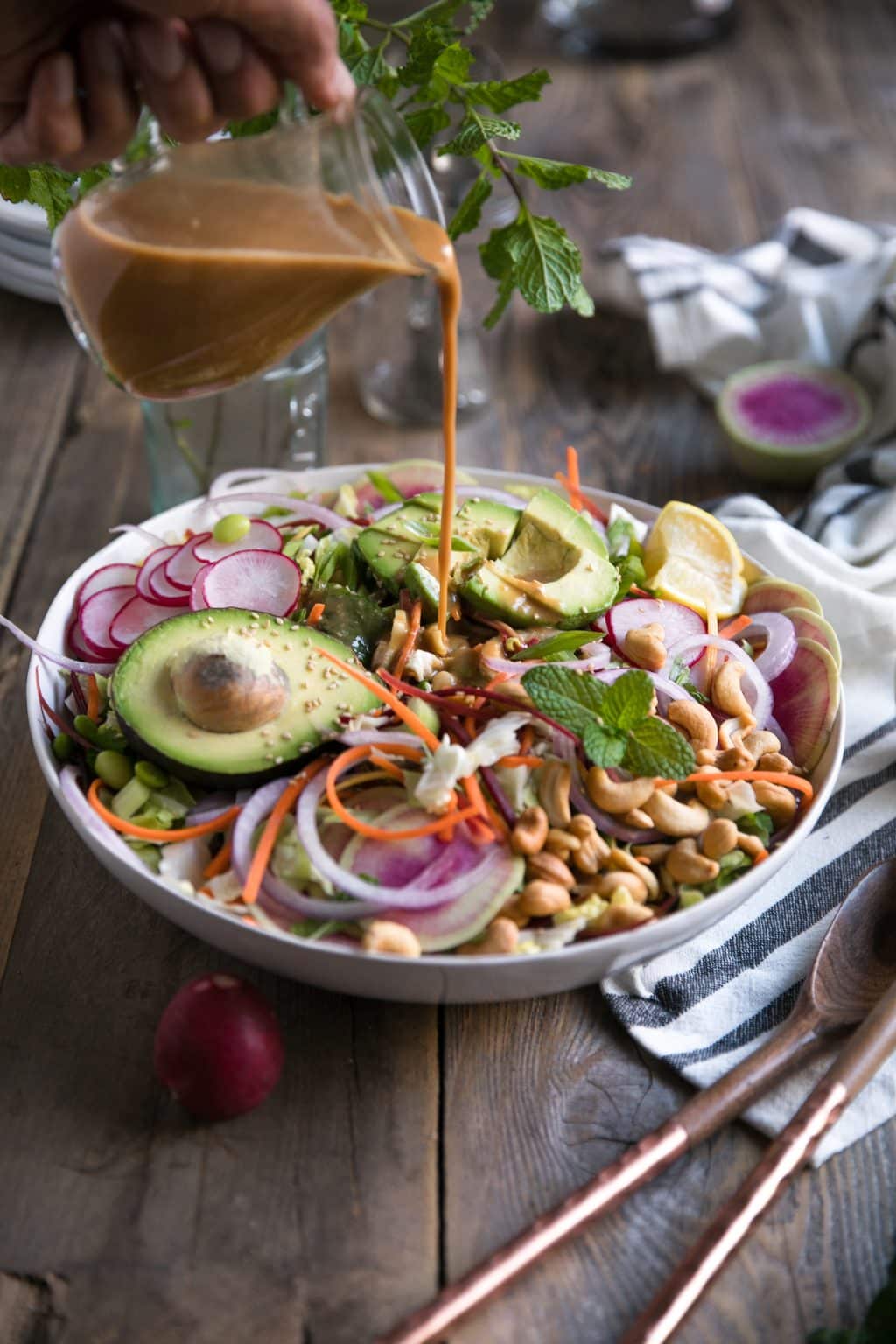 Cabbage Salad with Miso Vinaigrette