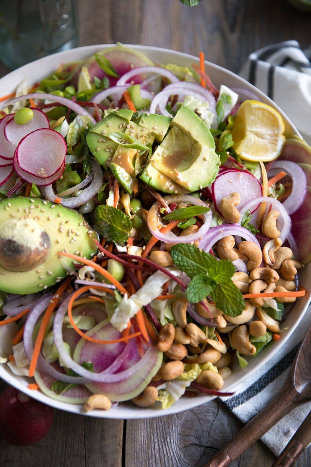 Cabbage Salad with Miso Vinaigrette