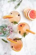 Elderflower and Grapefruit Gin and Tonics