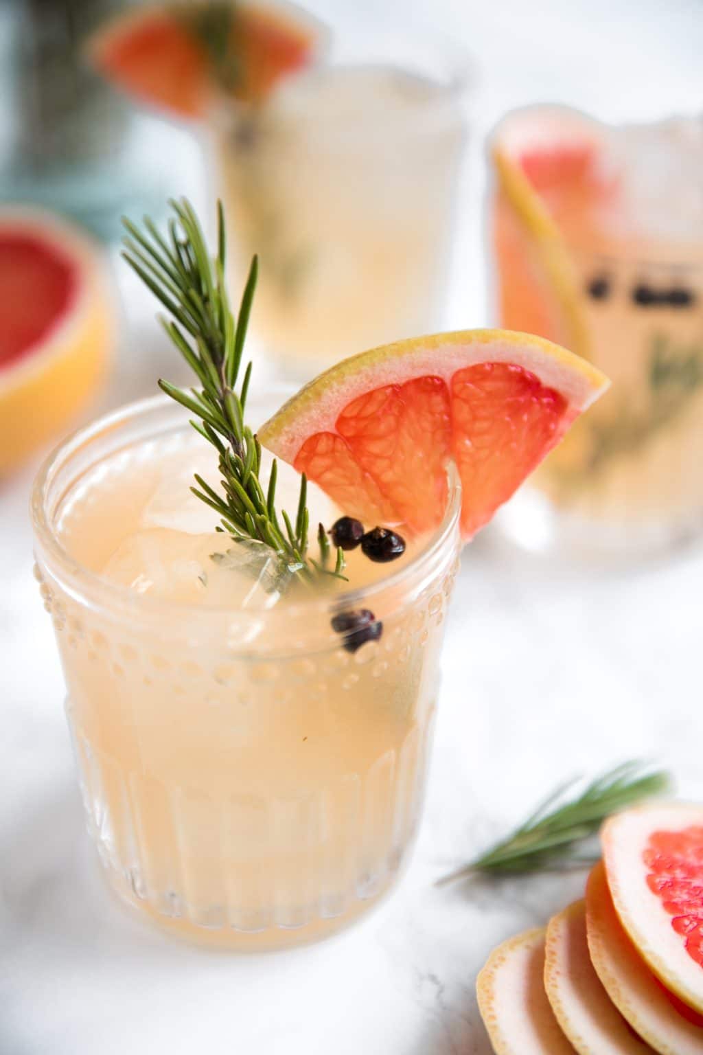 Elderflower Grapefruit Gin and Tonic - The Forked Spoon