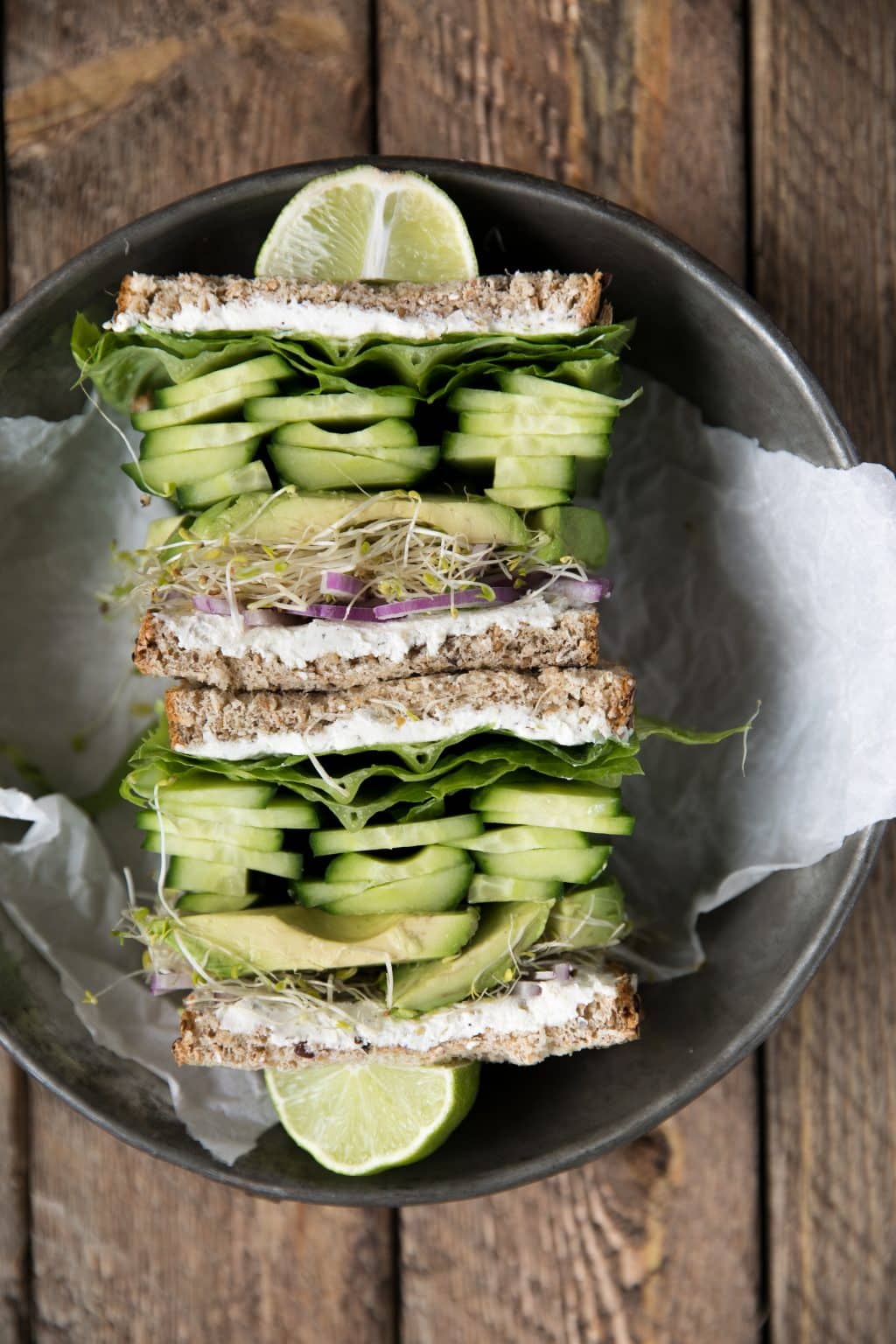 Herbed Goat Cheese and Avocado Sandwich