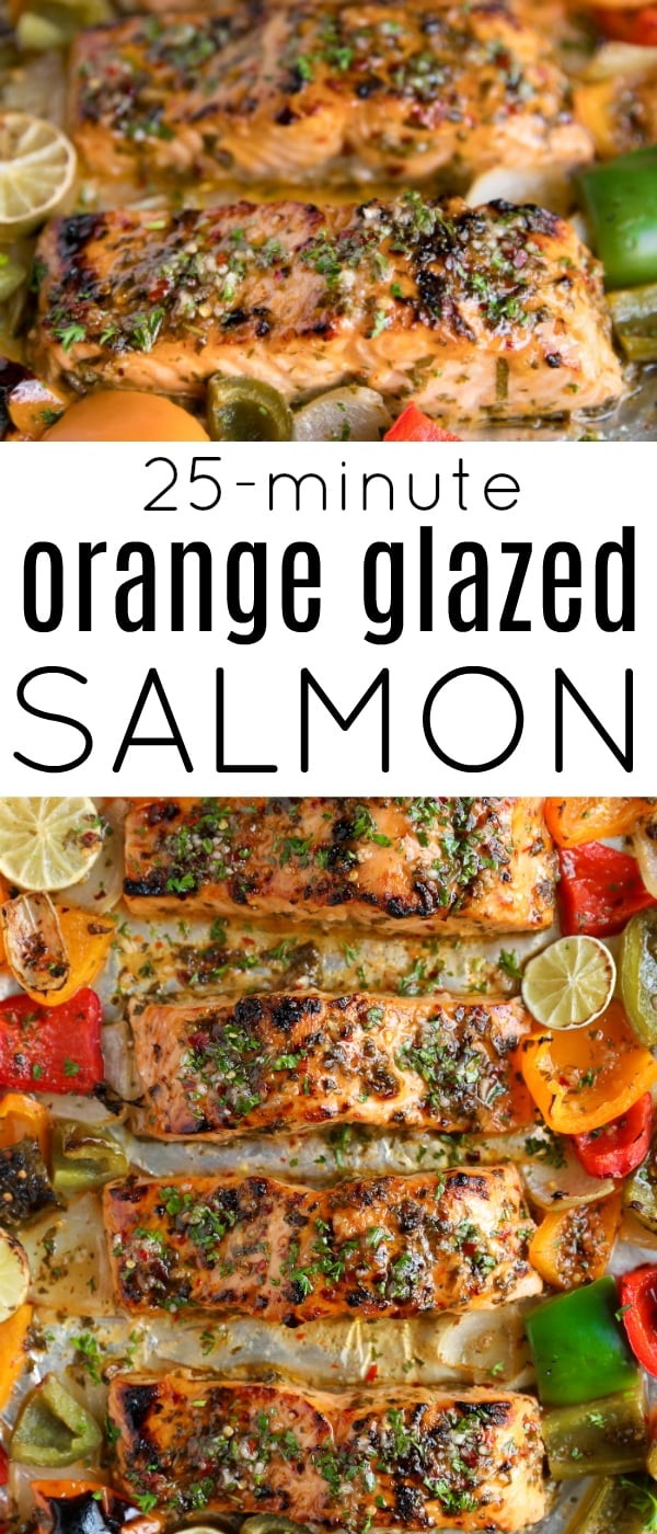 Chili Lime Orange Glazed Salmon Recipe - The Forked Spoon