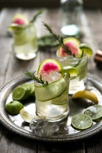 Cucumber and Rosemary Gin and Tonic (aka The Drunk Cucumber)