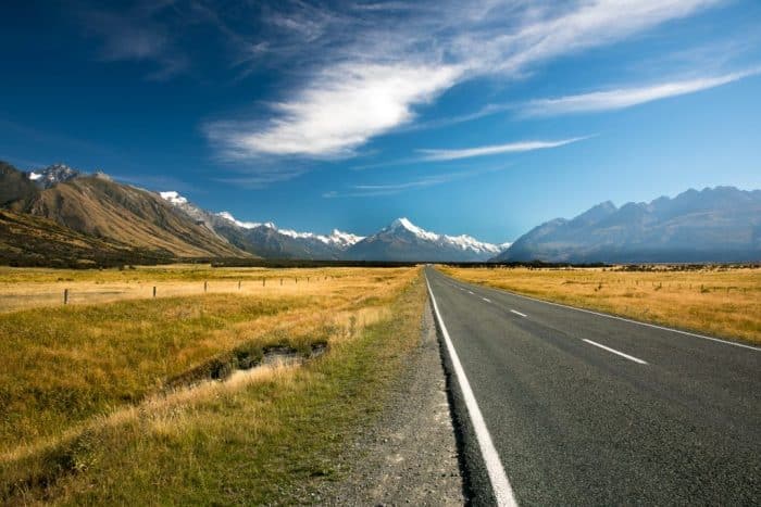 The Road to Mt. Cook