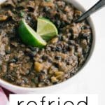 refried black beans short pin