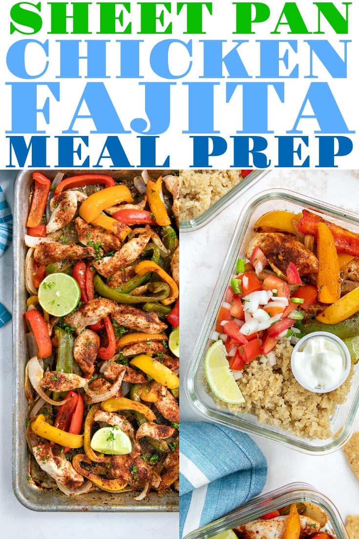 Chicken Fajita Meal Prep Recipe - The Forked Spoon