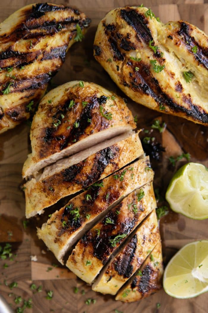 grilled citrus and garlic chicken