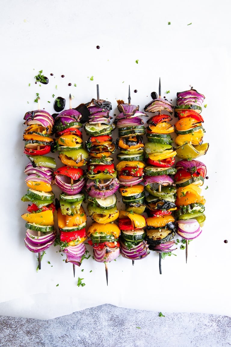 Grilled Veggie Skewers - The Culinary Compass