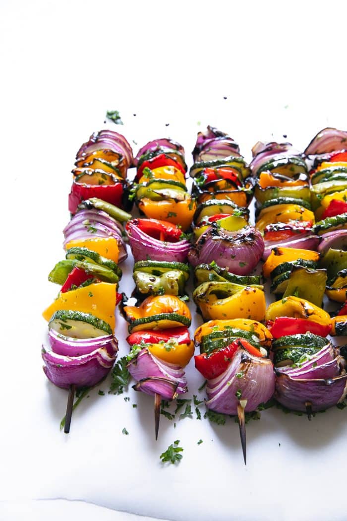 Easy Grilled Veggie Skewers The Forked Spoon