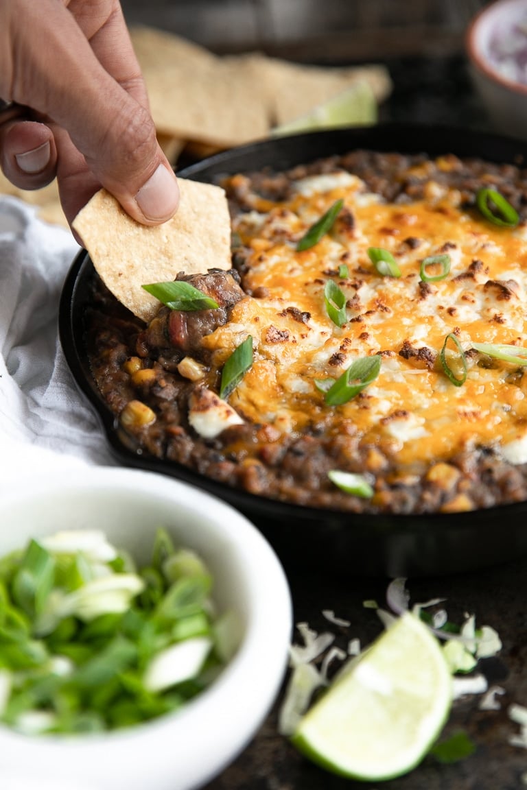 Easy Black Bean Dip Recipe - The Forked Spoon