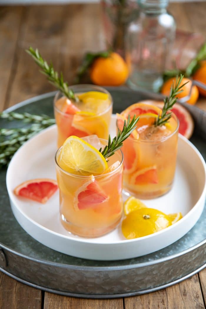 Rosemary Brown Derby (Bourbon and Grapefruit Cocktail)