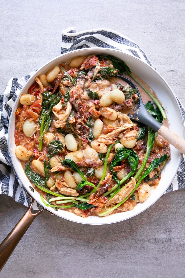 Gnocchi and Tomato in a pan