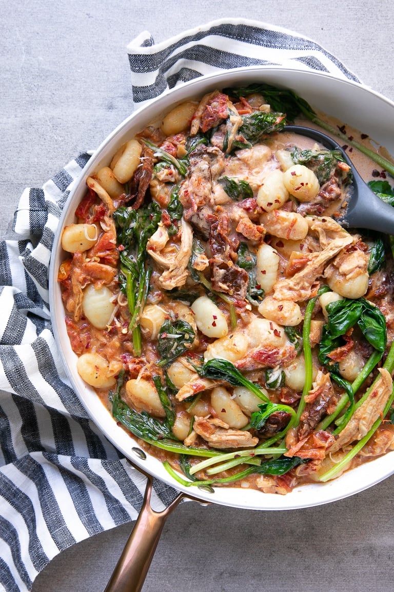 Creamy Chicken and Tomato Potato Gnocchi Recipe