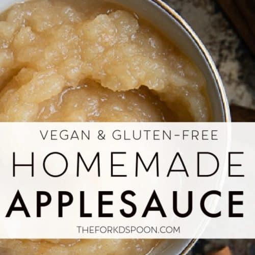 Homemade Applesauce Recipe Pinterest Pin Image