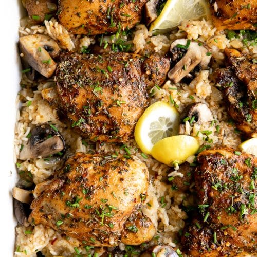 Cajun Chicken and Rice Bake - The Forked Spoon