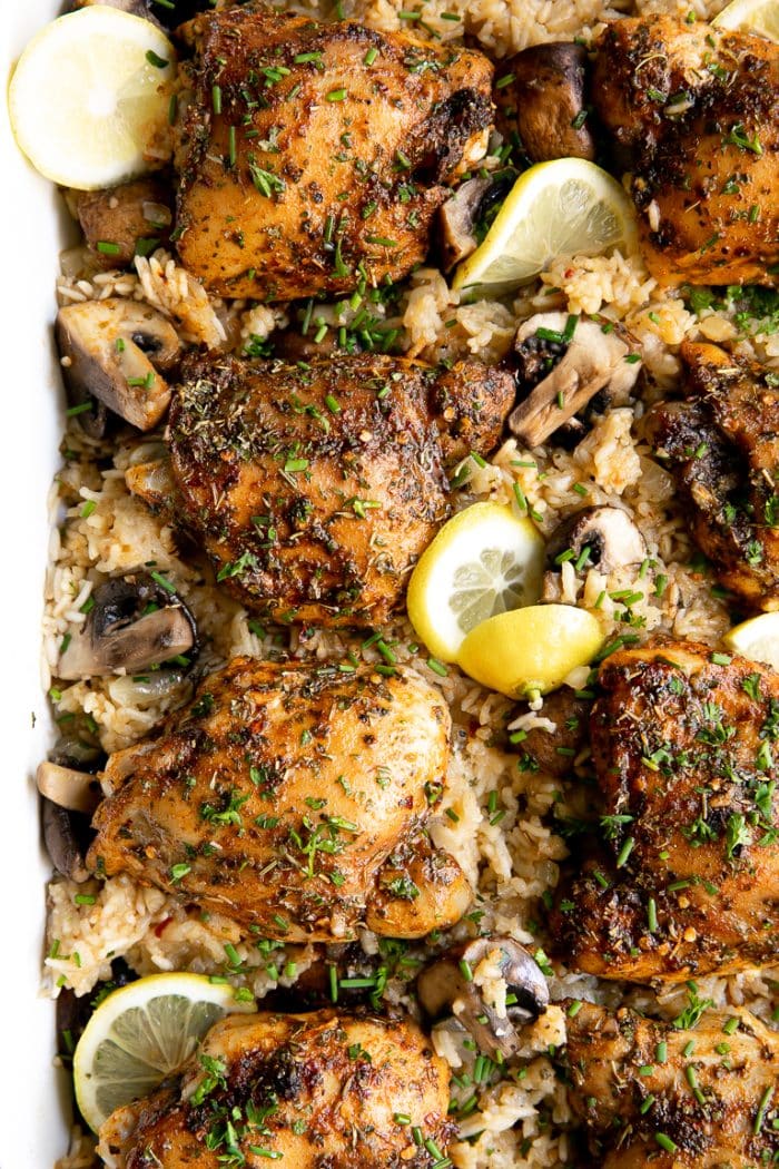 Cajun Chicken and Rice Bake - The Forked Spoon