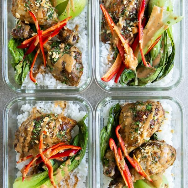 Easy Sheet Pan Thai Chicken with Bok Choy - The Forked Spoon