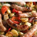 Sausage and Potatoes Pinterest PIN Collage